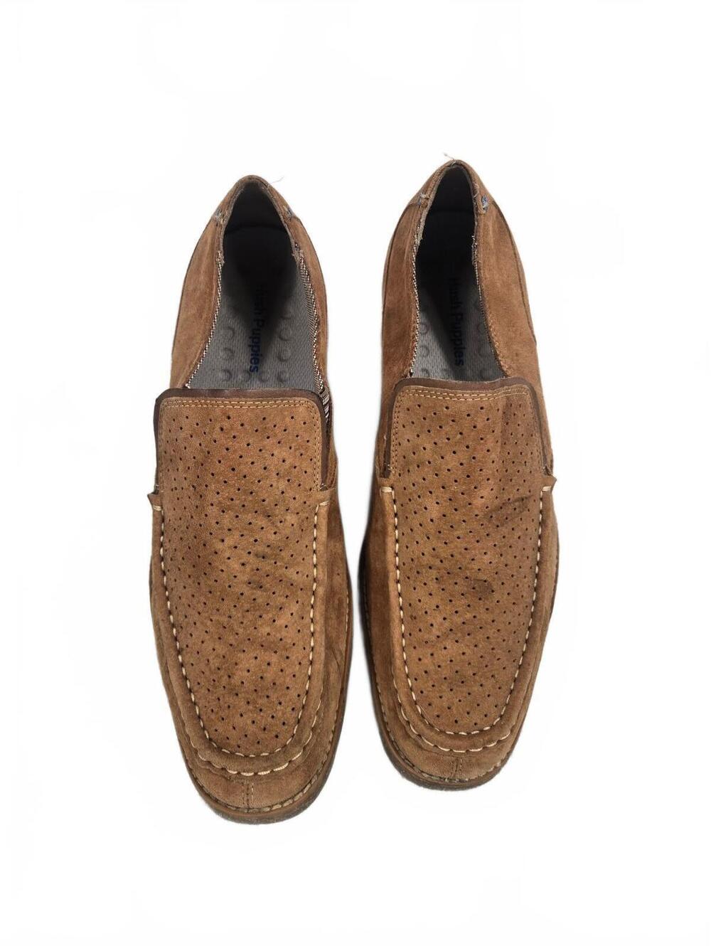 Hush Puppies Men's Lorens Jester Suede Loafers Brown Size 12